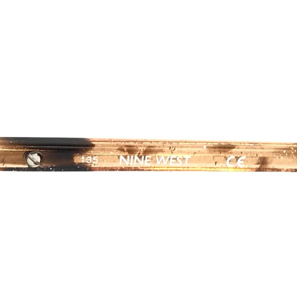 Nine West Eyeglasses Frames NW1089 210 Brown Gold Cat Eye Full Rim 52-16-135